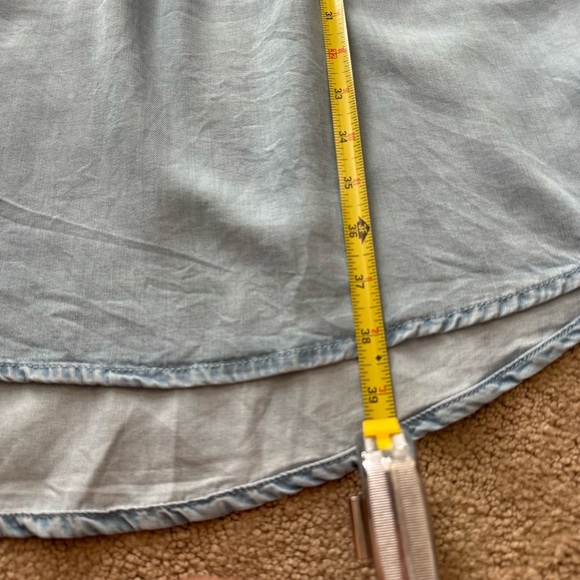 Time & Tru Surplus Dress Chambray Size L - Picture 9 of 11